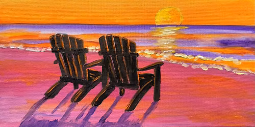 "Sunset Retreat" In-Studio Paint Party!
