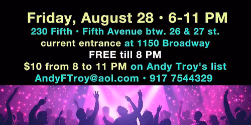 Decades Dance Party at 230 Fifth, Free till 8PM!