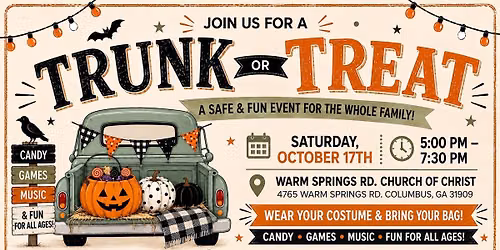 Trunk or Treat @ Warm Springs Rd