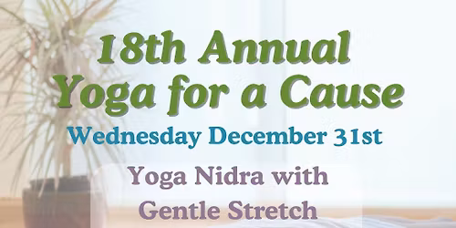 18th Annual Yoga for a Cause Yoga Nidra with Gentle Stretch for the Colon Cancer Foundation