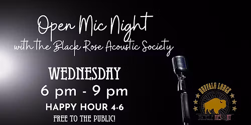 Open Mic Night with the Black Rose Acoustic Society