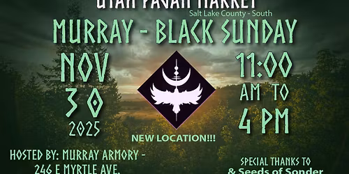 Black Sunday Market\u2013 MURRAY Utah Pagan Market
