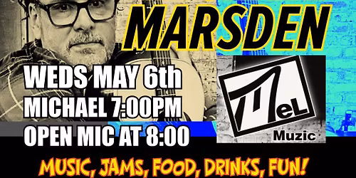 MICHAEL MARSDEN! At the Wednesday nigh Shan-Acoustic!