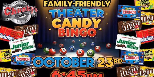 LIVE THEATER-CANDY BINGO! Hosted by Wendy!! 10\/23!
