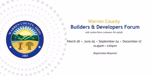 Warren County Builders & Developers Forum - December 17, 2025