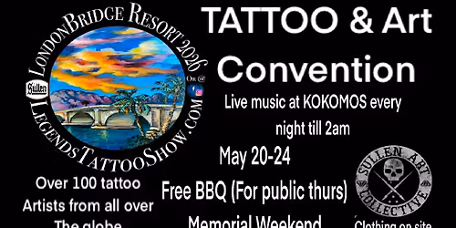 Legends Tattoo Show 2026 hosted by lakeside tattoo art collective 