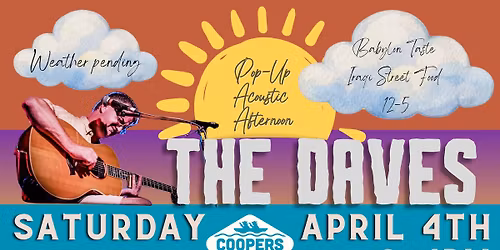 Pop-Up Acoustic Afternoon with The Daves and Babylon Taste: Iraqi Street Food