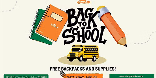 Simple Auto Back to School Celebration