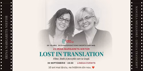 LOST IN TRANSLATION - Movies, languages and the stories that connect us.