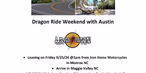Dragon Ride Weekend with Austin