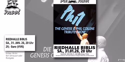 PHIL \u2013 THE GENESIS & PHIL COLLINS TRIBUTE SHOW