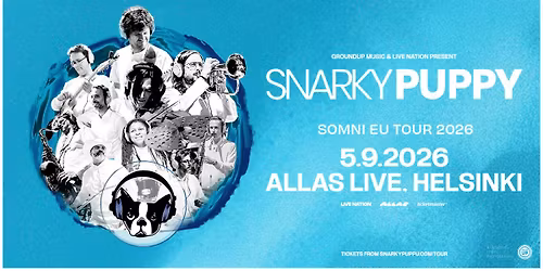 Snarky Puppy (USA), Allas Live, Helsinki 5.9.2026