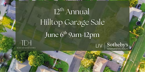 12th Annual Hilltop Garage Sale 2026