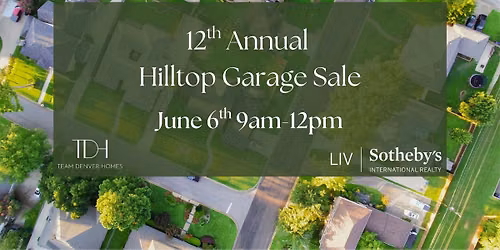 12th Annual Hilltop Garage Sale 2026