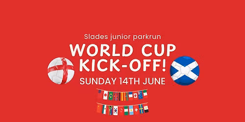 Slades junior parkrun's World Cup Kick-Off! \u26bd