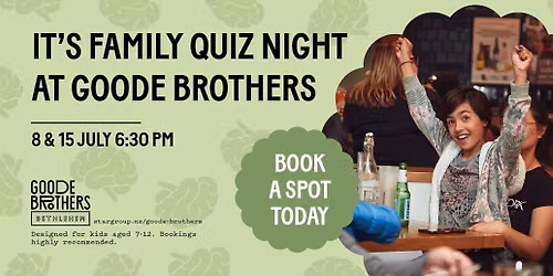 It's Family Quiz Night at Goode Brothers