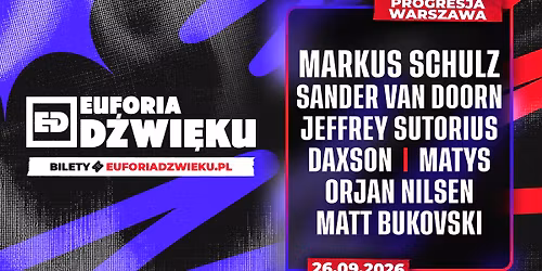 Euforia D\u017awi\u0119ku | Progresja Warszawa | 26.09.2026