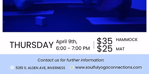 \u2728 Float Into Bliss: Aerial Silk Sound Bath with Glori \u2728