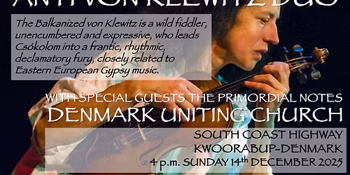 Anti von Klewitz Duo and Primordial Notes play Denmark Uniting Church