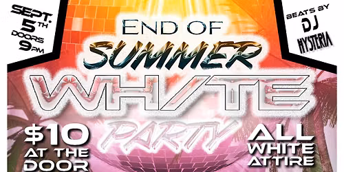 End of Summer White Party at HK Brewing