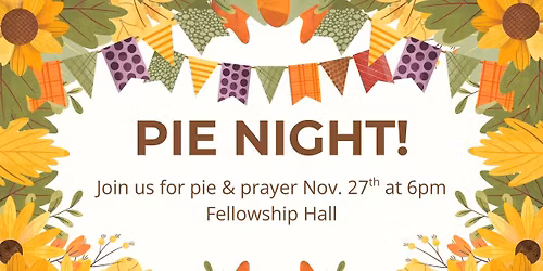 celebrate recovery pie night