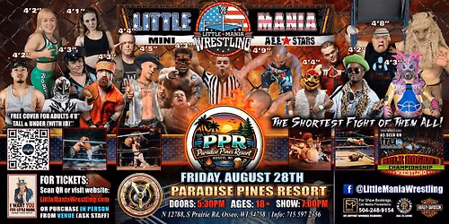 Osseo, WI - Little Mania Mini Wrestling @ Paradise Pines Resort