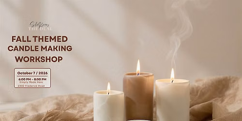 Fall candle making workshop @ Simply Made Here