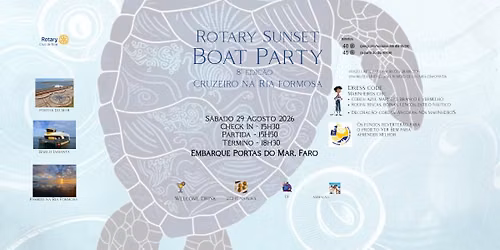 ROTARY SUNSET BOAT PARTY 2026 \u2013 8.\u00aa Edi\u00e7\u00e3o