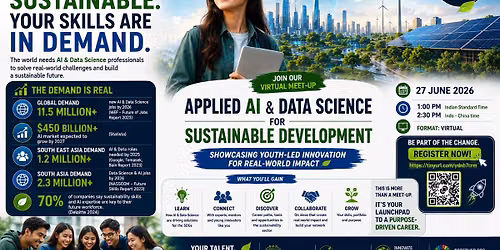 Virtual Meet-Up: Applied AI & Data Science for Sustainable Development Youth-Led Innovation