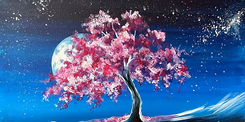 Join Brush Party to paint 'Cherry Blossom Dream' in Caversham
