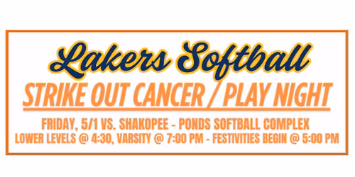 Lakers Softball - Strike out Cancer