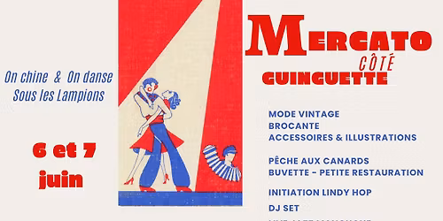 Pop up Mercato c\u00f4t\u00e9 Guinguette : vintage, brocante & swing sous les lampions !