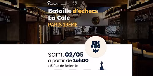 Rencontre d'\u00e9checs - Paris 19\u00e8me - La Cale