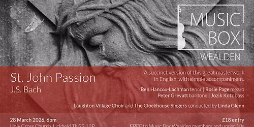 Bach\u2019s St. John Passion