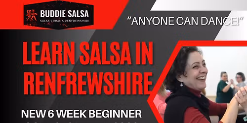 Thursdays 7:15pm Beginners Salsa Class (6 week block) - May 2026 - 1836 Hall. Paisley
