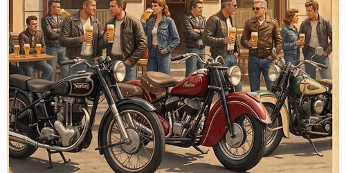 Rassemblement motos r\u00e9tro avant 1974