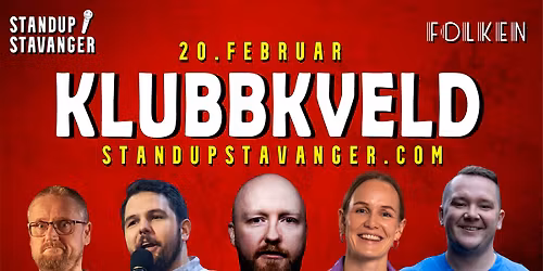 Standup Klubbkveld med Kevin Kildal - 20. februar