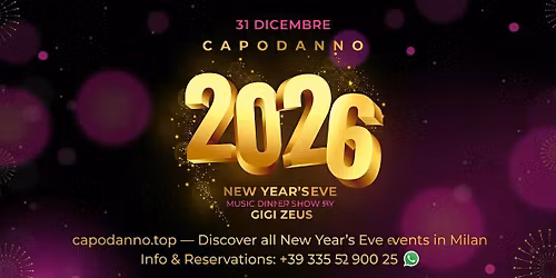NEW YEAR\u2019S EVE AI BISCHERI MILAN 2026 \u2013 MUSIC DINNER SHOW