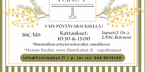 Vappu Brunssi 1.5.26 - Fiinit Kakut