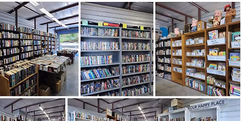 FREE Sunday Bookstore - All Books are FREE!! DVDs, CDS, Videogames, VHS, gifts all starting at $1!!!