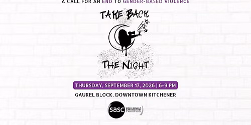 Take Back The Night: Kitchener 2026