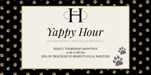Yappy Hour on The Henley Kitchen & Bar Patio