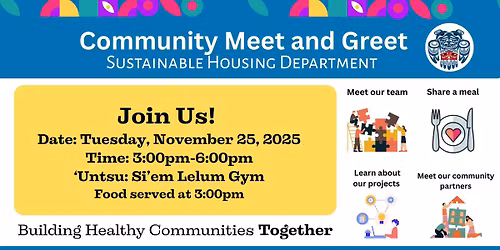 Sustainable Housing Dept. - Community Meet and Greet