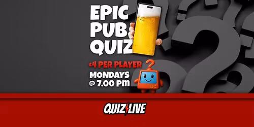 The Tivoli, Cambridge: Weekly Paper Quiz Live