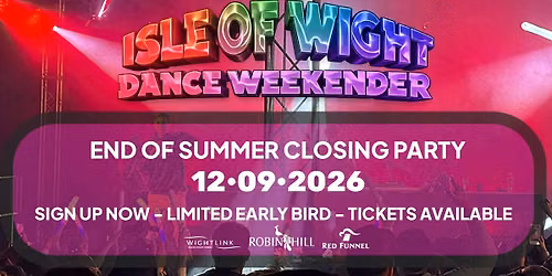 Isle of Wight Dance Weekender Summer Closing Party