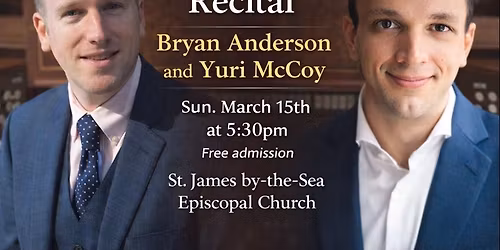 Organ Duet Recital with Bryan Anderson and Yuri McCoy