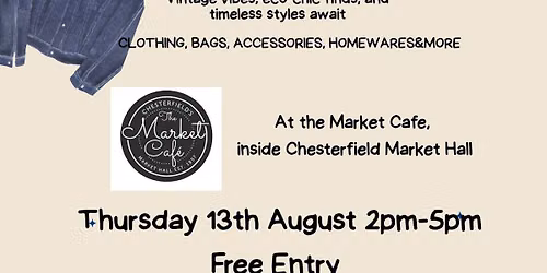 Pre-loved Fair - Fill a bag for \u00a36!! At The Market Cafe inside Chesterfield Market Hall