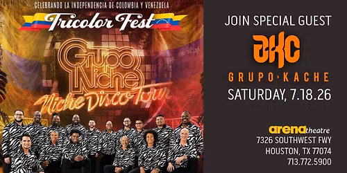 \ud83c\udfb6 LIVE IN CONCERT: GRUPO NICHE \u2013 Niche Disco Tour \u2b50 Special Guest Performance by Grupo KaChe