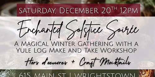 Yule Log Crafting and Magical Winter Gathering
