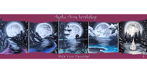 A Beautiful Mystic Moon - Paint and Sip in Houston | Classpop!\u2122